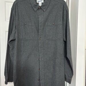 Duluth Trading Co. Charcoal Relaxed Fit Shirt